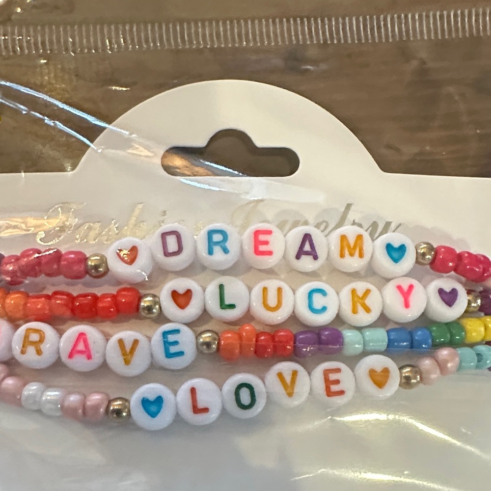 Fashion Jewelry Colorful Kids Bead Bracelet Set